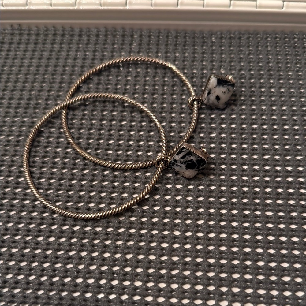 Twist Again Hoops in White Buffalo